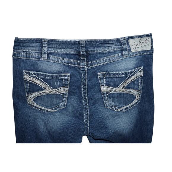 Silver Jeans Co. Twisted Bootcut Distressed Denim Jeans Women’s Size 12 / L33 - Picture 7 of 8